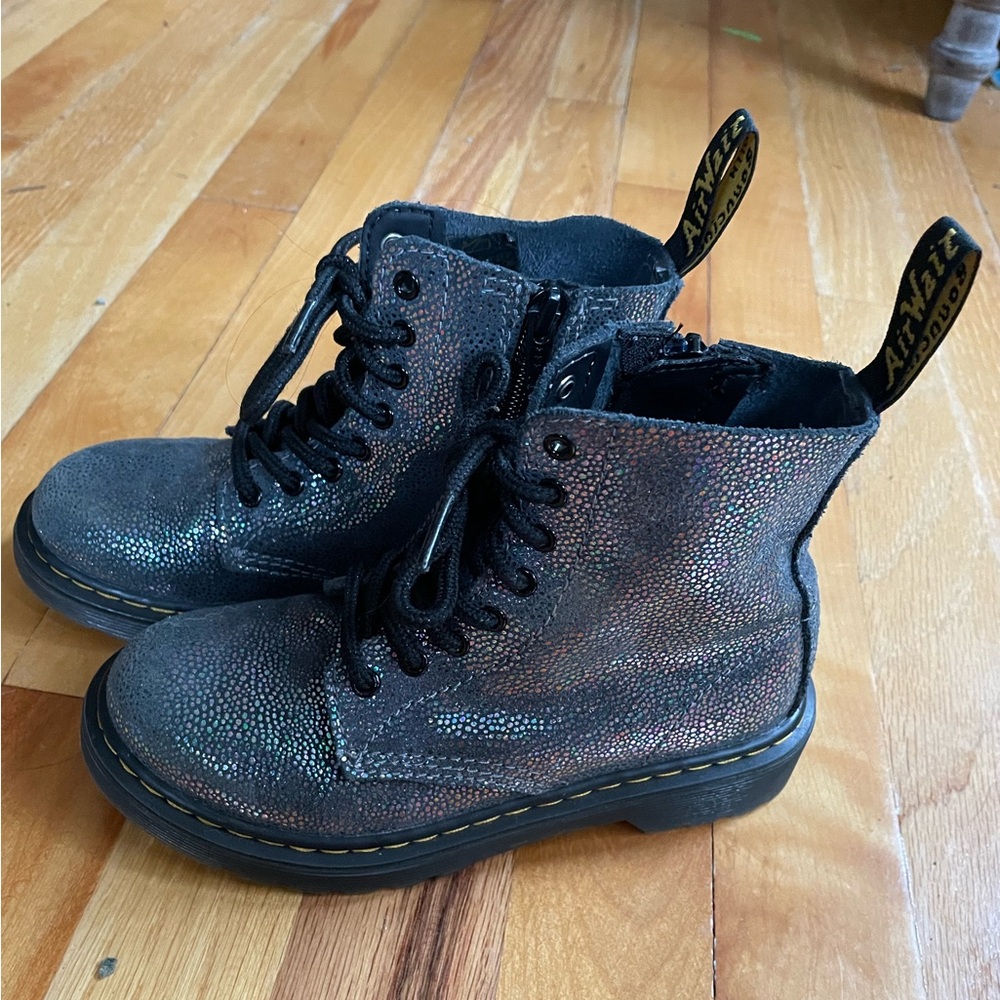 Dr Martens Glitter Boots Girls 13